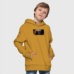 Толстовка оверсайз детская Deadlock Infernus, цвет: горчичный — фото 2
