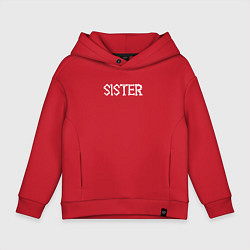 Детское худи оверсайз Sister - Halloween