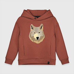 Детское худи оверсайз Белый волк