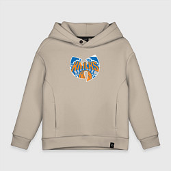 Толстовка оверсайз детская Wu-tang knicks, цвет: миндальный