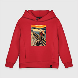 Детское худи оверсайз Муравей кричит на картине Эдварда Мунка - мем иску