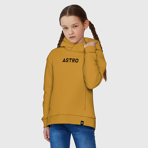 Детское худи оверсайз Astro / Горчичный – фото 3