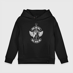 Детское худи оверсайз Rock n roll guitar