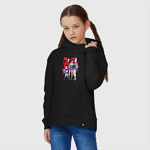 Детское худи оверсайз Dandadan Girls / Черный – фото 3