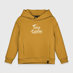 Толстовка оверсайз детская Tiny glade logo, цвет: горчичный