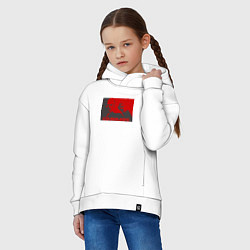 Толстовка оверсайз детская Comrade, цвет: белый — фото 2