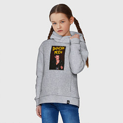 Толстовка оверсайз детская Depeche Mode Dave, цвет: меланж — фото 2