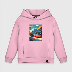 Детское худи оверсайз Одинокая ламборгини