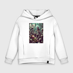 Детское худи оверсайз Морти попал в ад - нейроарт