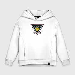 Толстовка оверсайз детская Космическая легенда, цвет: белый