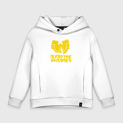 Толстовка оверсайз детская Wu-Tang для детей, цвет: белый