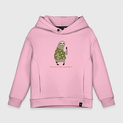 Детское худи оверсайз Милый толстый ленивец