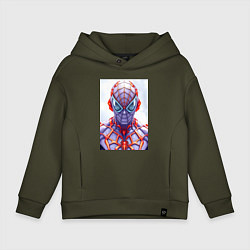 Детское худи оверсайз Фиолетовый человек паук