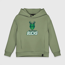 Детское худи оверсайз Milwaukee Bucks NBA