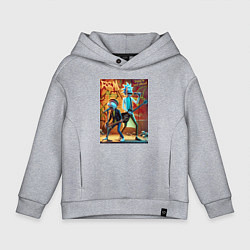 Детское худи оверсайз Punk rock - Rick and Morty