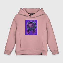 Толстовка оверсайз детская Аманда Янг, цвет: пыльно-розовый