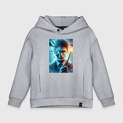 Детское худи оверсайз Harry Potter - wizard with magic stick