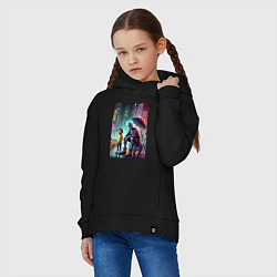 Толстовка оверсайз детская Rick and Morty are homeless people from New York, цвет: черный — фото 2
