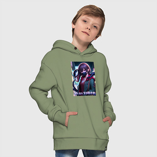 Детское худи оверсайз We are Venom - meme / Авокадо – фото 4