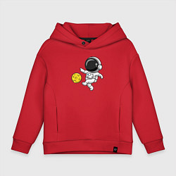Детское худи оверсайз Космонавт футболист