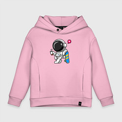Детское худи оверсайз Скейтер астронавт