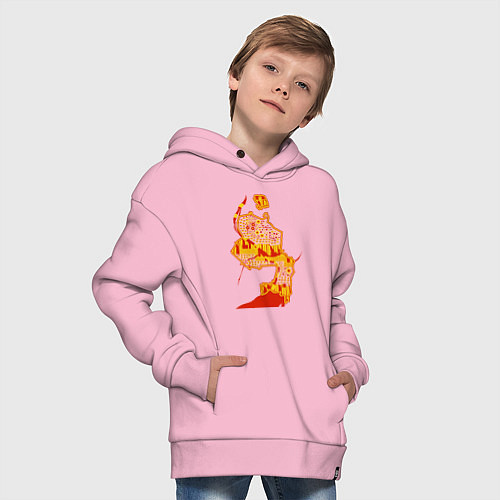 Детское худи оверсайз НСК / Светло-розовый – фото 4