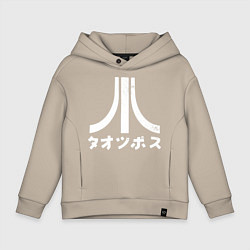 Детское худи оверсайз Атари японский и английский логотипы