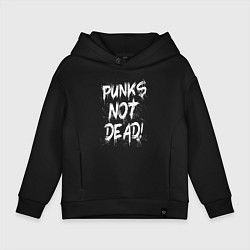 Детское худи оверсайз Punk not dead