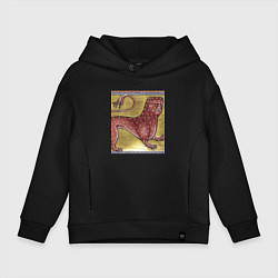 Детское худи оверсайз Страдающее средневековье зверек мем