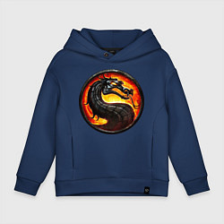 Детское худи оверсайз Mortal kombat dragon logo