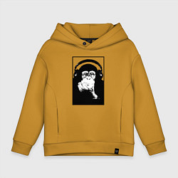 Детское худи оверсайз Monkey in the headphones