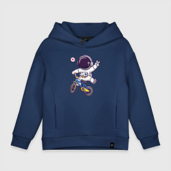 Детское худи оверсайз Космонавт на велике