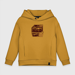 Детское худи оверсайз Автомобили для стритрейсинга