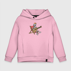 Детское худи оверсайз Скелетик гитарист