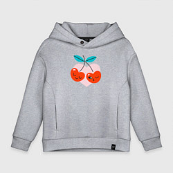 Детское худи оверсайз Влюблённые вишни
