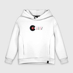 Детское худи оверсайз Pac-Man ест ноты