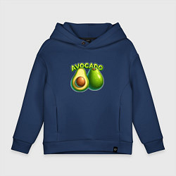 Детское худи оверсайз Авокадо с надписью