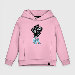 Детское худи оверсайз Космическая девушка