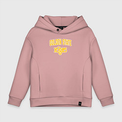 Толстовка оверсайз детская Golden State hoops, цвет: пыльно-розовый
