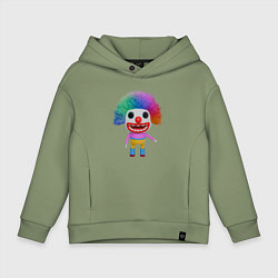 Детское худи оверсайз Cartoon clown colorful