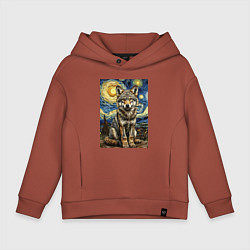 Детское худи оверсайз Волчонок Ван Гог