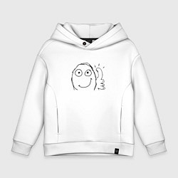 Детское худи оверсайз Палец вверх мем