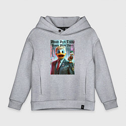 Детское худи оверсайз Donald Duck Trump and James Duck Vance