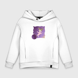 Детское худи оверсайз Девочка в космосе