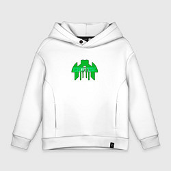 Толстовка оверсайз детская Cortex зелёный aneurism iv, цвет: белый