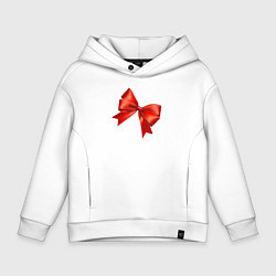 Детское худи оверсайз Красный бантик