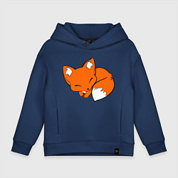 Детское худи оверсайз Спящий лисёнок