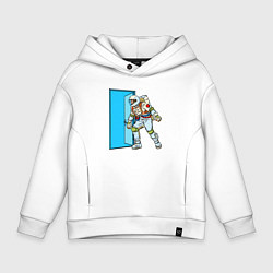 Детское худи оверсайз Астронавт открывает дверь в неизведанное