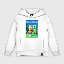 Детское худи оверсайз Bart and Creeper - collaboration ai art