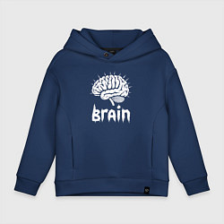 Детское худи оверсайз Мозг в сиянии